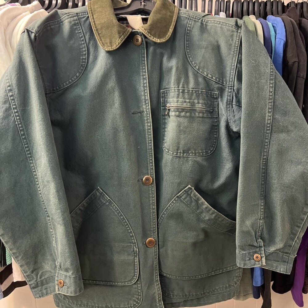 Vintage L.L.Bean Chore Coat Barn Jacket Cotton Made in USA